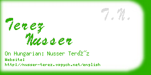 terez nusser business card